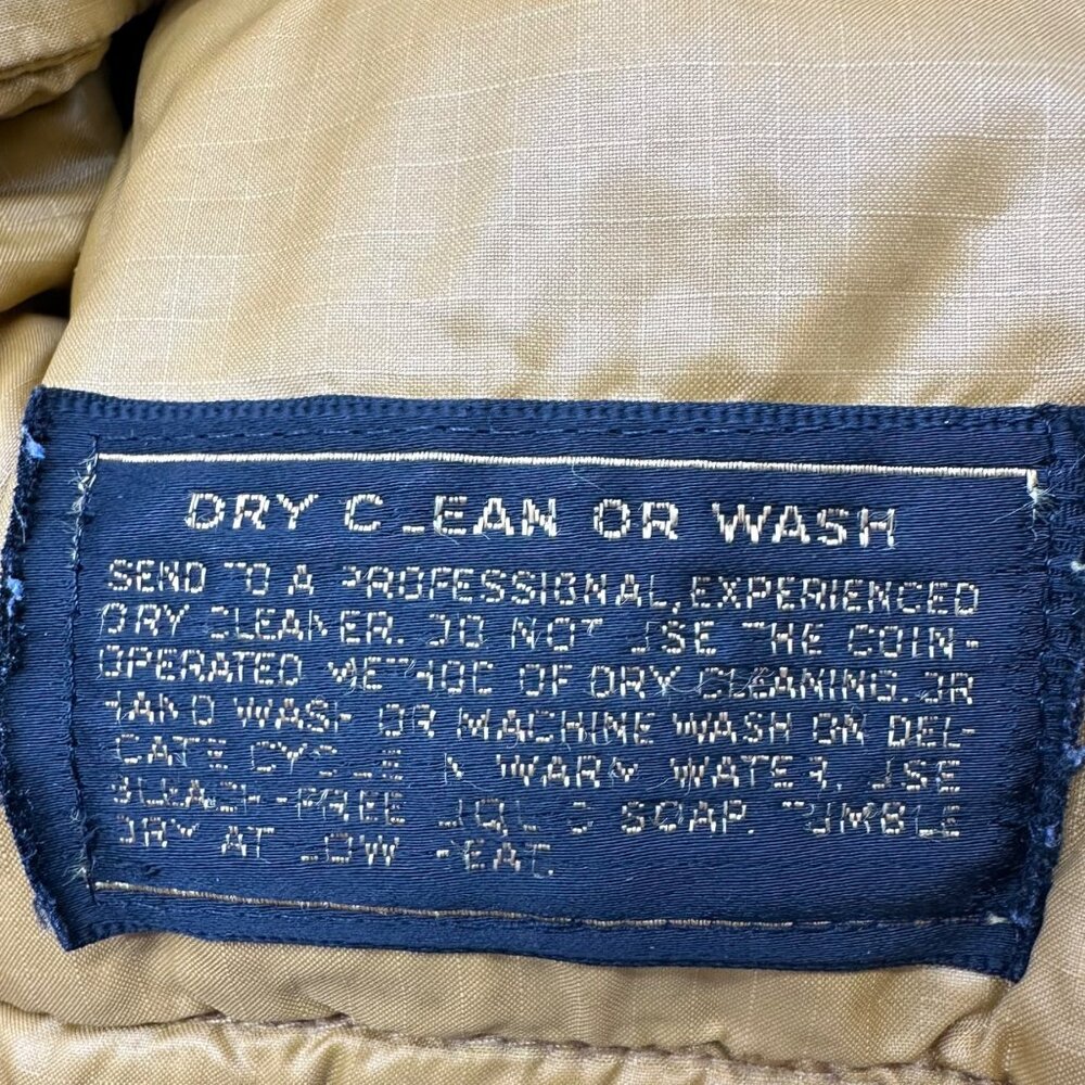 Vintage Eddie Bauer USA 1970s Honey Gold Goose Down Quilted Jacket Coat Size S - Picture 5 of 10